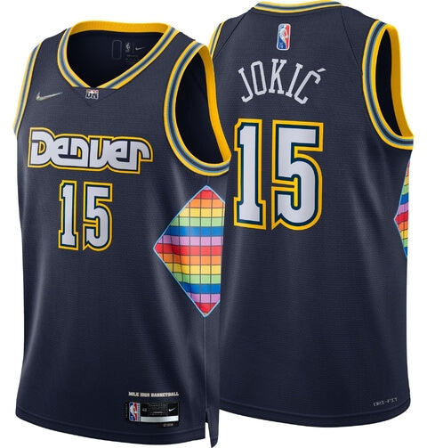 Jersey 75 anos NBA City Edtion 2021-22 Denver Nuggets #15 Jokic