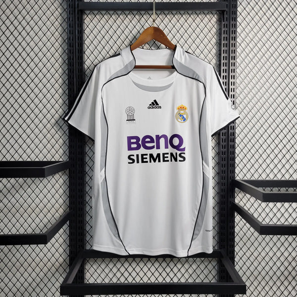 Camisa Real Madrid Home 06/07 Retrô - Branca