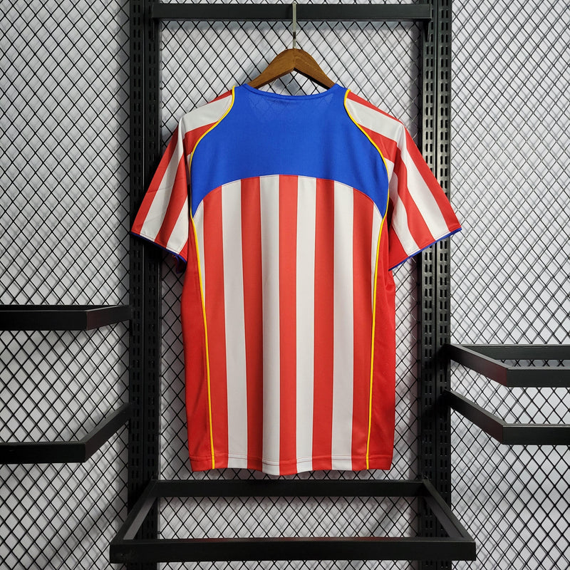 Camisa Atlético de Madrid Spider 04/05 Retrô - Branca e Vermelha