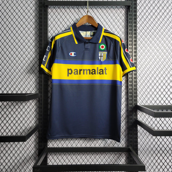 Camisa Parma Away 99/00 Retrô - Azul e Amarela