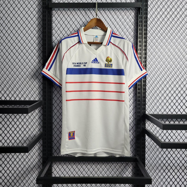 Camisa França Away 1998 Retrô - Branca