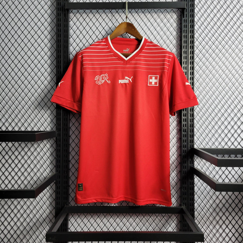 Camisa Suíça Home 2022 - Vermelha