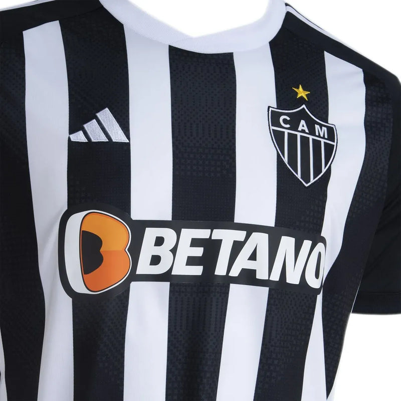 Camisa Atlético Mineiro Home 24/25 - Preta e Branca