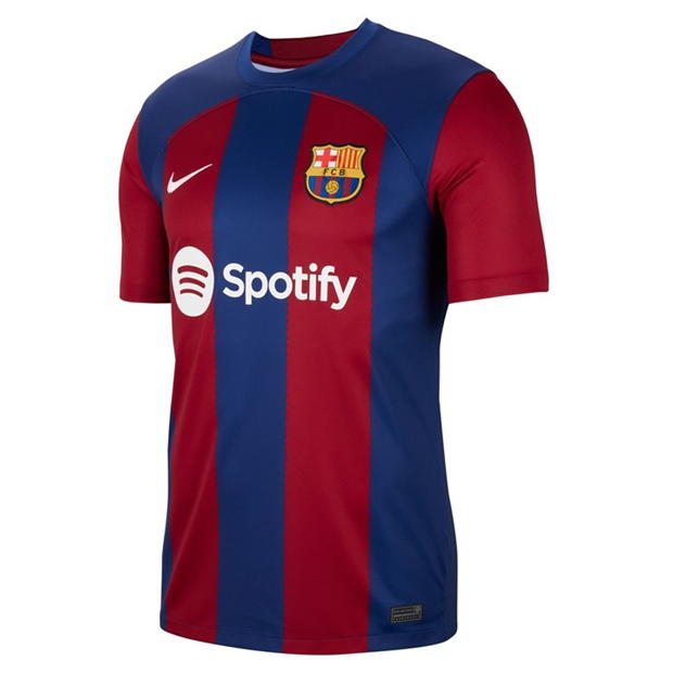 Camisa Barcelona Home 23/24 - Azul e Vermelha