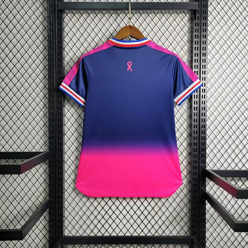 Camisa Fortaleza Feminina Outubro Rosa 23/24 - Azul e Rosa