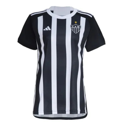 Camisa Atlético Mineiro Feminina Home 24/25 - Preta e Branca