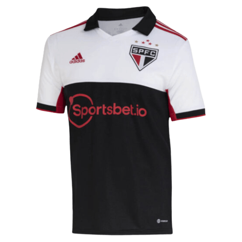 Camisa São Paulo Third 22/23 - Branca e Preta