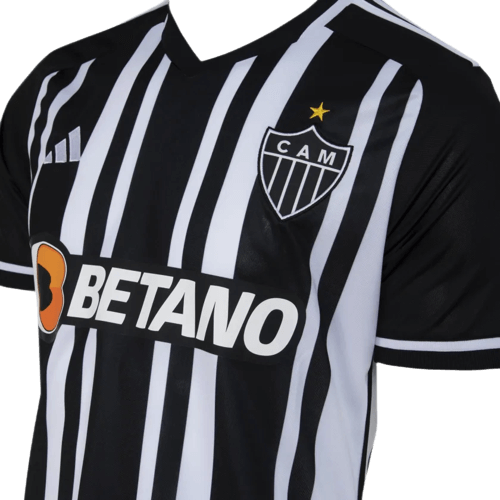 Camisa Atlético Mineiro Home 23/24 - Preta e Branca