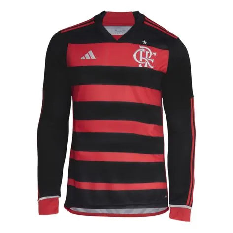 Camisa CRF Home 24/25 Manga Longa - Preta e Vermelha