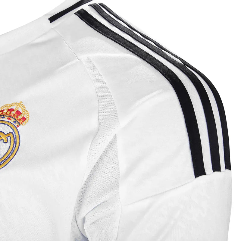 Camisa Real Madrid Home 24/25 Manga Longa - Branca