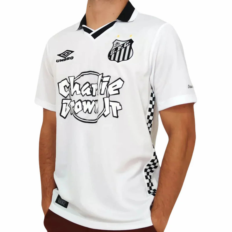 Camisa Santos Charlie Brown Jr. Dias de Glória - Branca